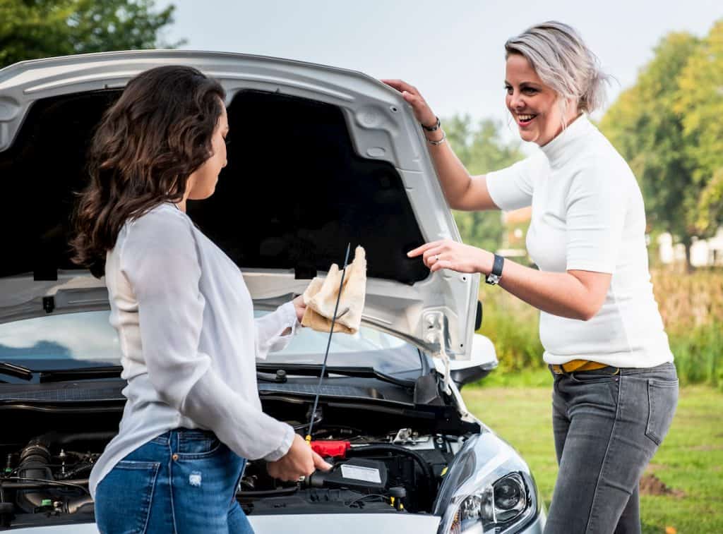 Foto van rij instructeur met leerling