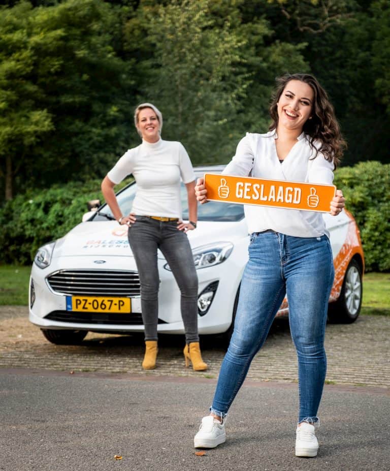 Foto van een geslaagde student